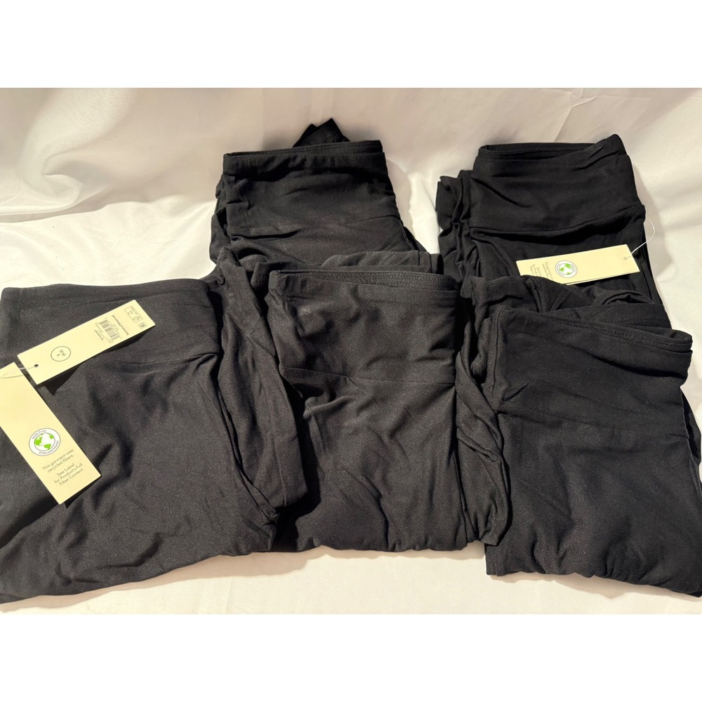 Lot of 5 No Boundaries Flare Pants Juniors Small 4-6 Black Stretch NWT